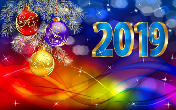 Картинка праздничные векторная+графика+ новый+год фон шары