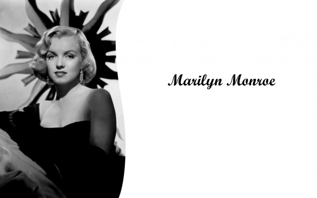Обои картинки фото девушки, marilyn monroe, актриса, черно-белая, блондинка