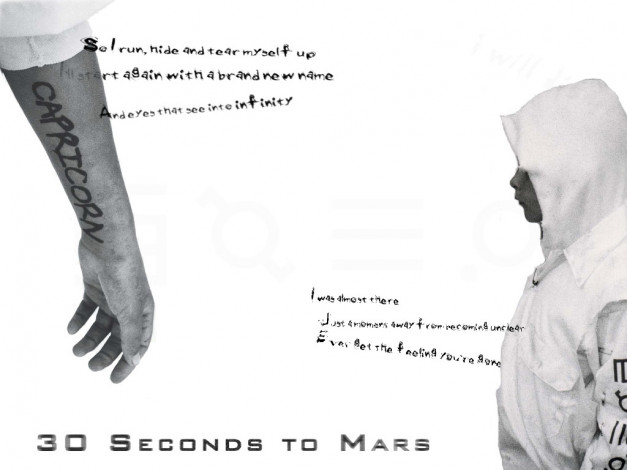 Обои картинки фото 30, seconds, to, mars, музыка