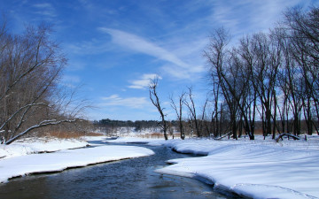 Картинка природа реки озера снег река