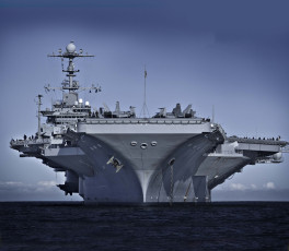 Картинка uss george washington aircraft carrier корабли авианосцы вертолётоносцы океан авианосец поход