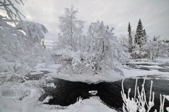 Картинка природа зима пейзаж север снег заполярье