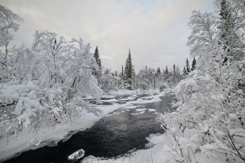 Картинка природа зима север заполярье снег пейзаж