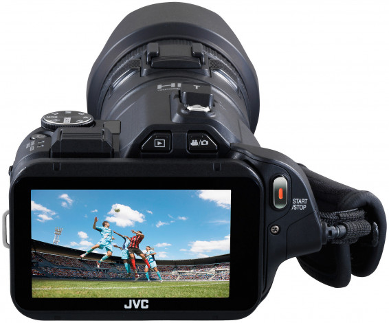 Обои картинки фото jvc gc-px100b, бренды, jvc, фотокамера, цифровая, дисплей