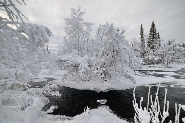 Обои картинки фото природа, зима, пейзаж, север, снег, заполярье