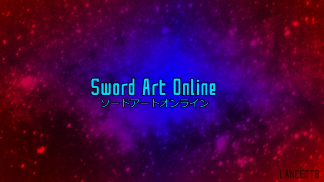 Обои картинки фото аниме, sword art online, фон, логотип