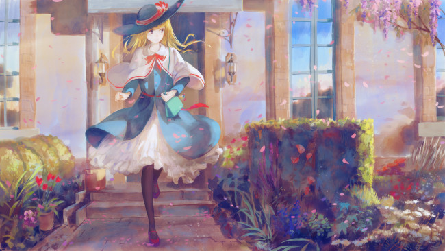 Обои картинки фото аниме, touhou, alice, margatroid