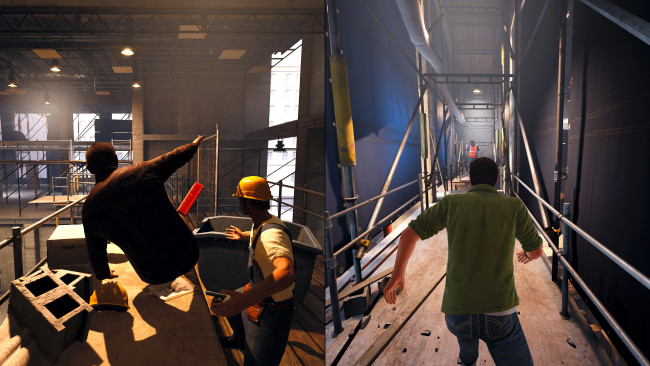 Обои картинки фото видео игры, a way out, люди, леса, мост, побег, стройка