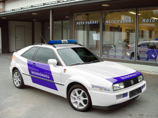обоя volkswagen, corrado, virtual, police, автомобили, полиция