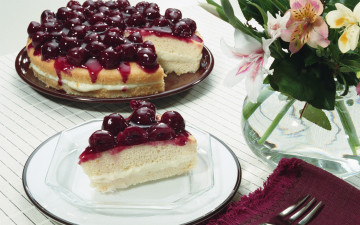 Картинка еда пирожные кексы печенье тортик десерт крем цветы