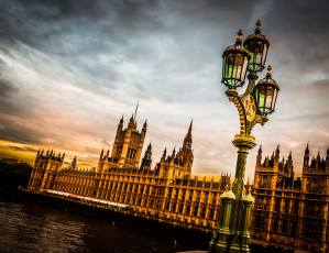 Картинка london england города лондон великобритания парламент фонарь
