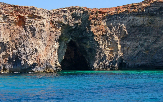 Обои картинки фото природа, побережье, грот, пещера, море, берег, скалы