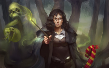 Картинка фэнтези маги +волшебники взгляд фон девушка палорчка приведение