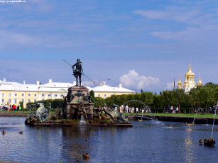 обоя петергоф, верхний, парк, лето, 2005, города, санкт, петербург, россия