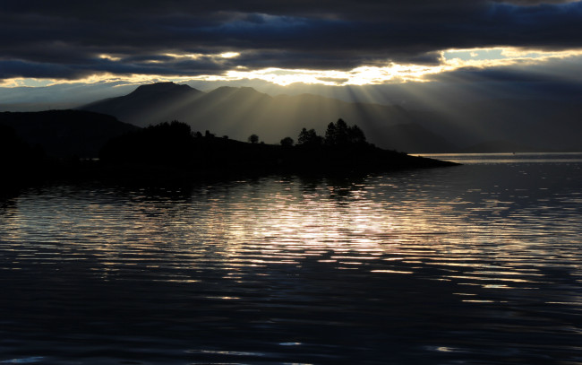 Обои картинки фото onarheisms, fjord, sunrise, природа, восходы, закаты, рассвет, фьорд