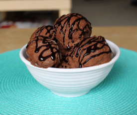 Картинка еда мороженое десерты шарики шоколад