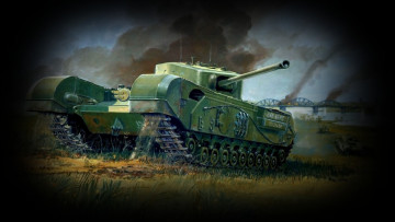 Картинка world of tanks видео игры вторая мировая theatre war поле бой мост танк