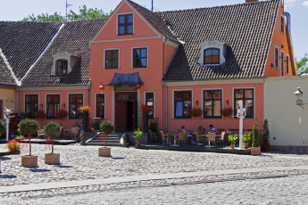 Картинка города клайпеда+ литва кафе площадь