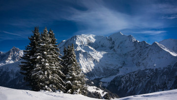 обоя mont blanc, french alps, природа, горы, mont, blanc, french, alps