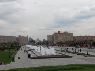 Картинка фонтаны города москва россия
