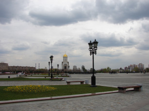 Картинка панорама поклонной горы города москва россия