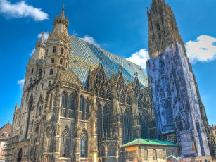 Картинка st stephen`s cathedral vienna города вена австрия