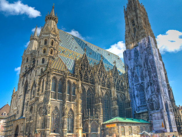 Обои картинки фото st, stephen`s, cathedral, vienna, города, вена, австрия