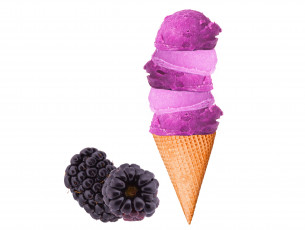 Картинка еда мороженое +десерты ежевика