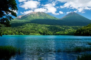 Картинка природа реки озера озеро лес горы