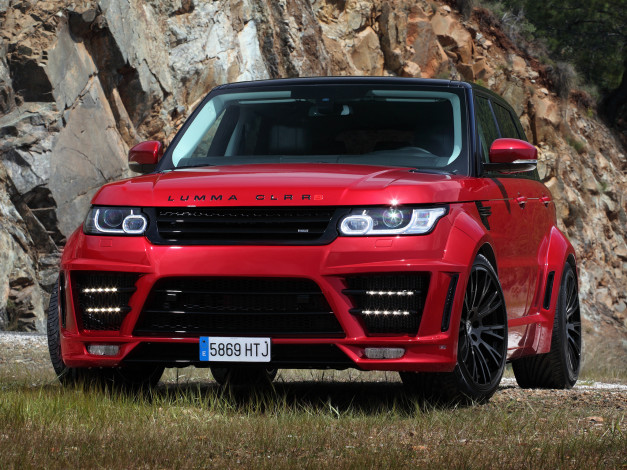 Обои картинки фото автомобили, range rover, clr, rs, lumma, design, красный