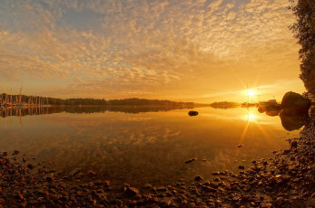 Картинка природа восходы закаты бухта залив закат яхта солнце лодка