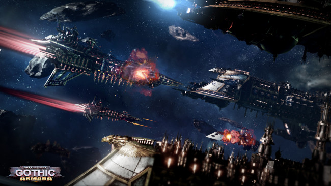 Обои картинки фото battlefleet gothic,  armada, видео игры, action, armada, стратегия, космос, battlefleet, gothic