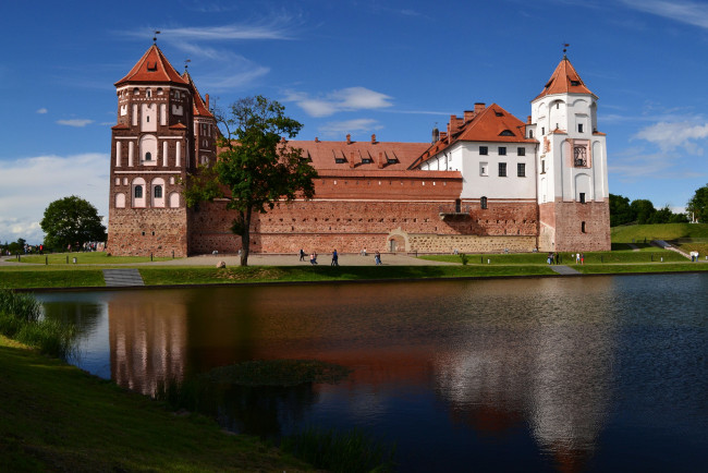 Обои картинки фото мирский замок, города, минск , беларусь, белоруссия, минск, мирский, замок