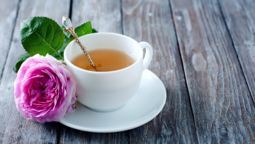 Картинка еда напитки +чай чашка чай роза