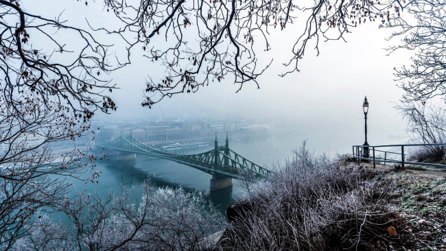 Обои картинки фото города, будапешт , венгрия, мост