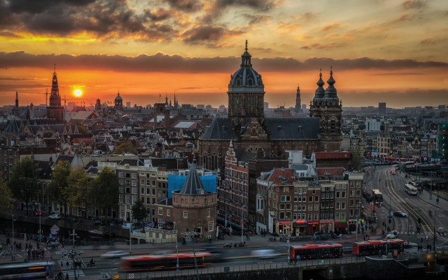 Обои картинки фото города, амстердам , нидерланды, old, town