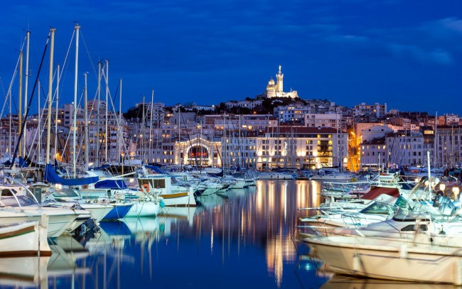 Обои картинки фото города, марсель , франция, гавань