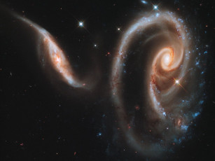 Картинка arp273 космос галактики туманности
