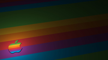 Картинка компьютеры apple логотип фон цвета