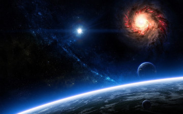 Картинка космос арт planets stars cosmos sci fi