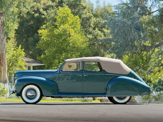 Обои картинки фото автомобили, lincoln, 1939, г, 96h-74, sedan, convertible, zephyr