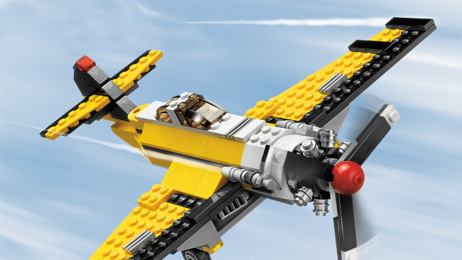 Обои картинки фото разное, игрушки, самолет, lego