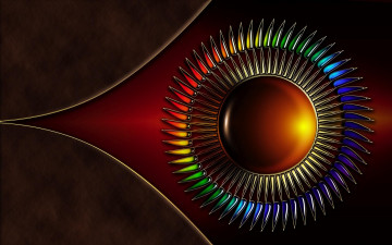 Картинка 3д+графика абстракция+ abstract угол цвета бахрома острие колесо
