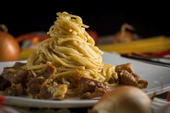 Картинка еда макаронные+блюда мясо спагетти макароны