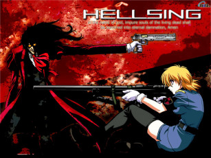 Картинка аниме hellsing