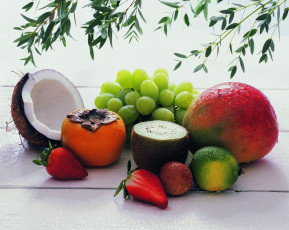обоя fruits, еда, фрукты, ягоды