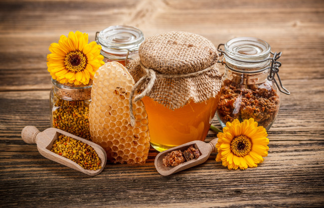 Обои картинки фото еда, мёд,  варенье,  повидло,  джем, перга, мед