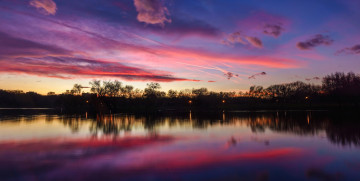 Картинка природа реки озера озеро небо закат