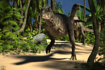 Картинка 3д+графика животные+ animals динозавр