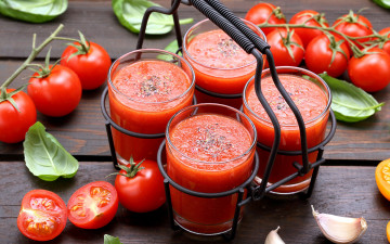 Картинка еда напитки +сок чеснок сок томатный помидоры томаты